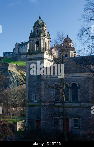 St. Cuthbert Kirche, Princes Street Gardens, Edinburgh, Lothian Stockfoto