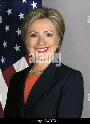 Offizielles Porträt von US-Außenministerin Hillary Rodham Clinton Stockfoto