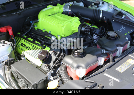 Ein Automotor ROUSH modifizierte Rennen in einem Ford Mustang Stockfoto