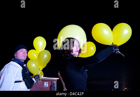 Gelsenkirchen, Deutschland, Abschlussfeier für das Jahr der Kulturhauptstadt Ruhr 2010 Stockfoto