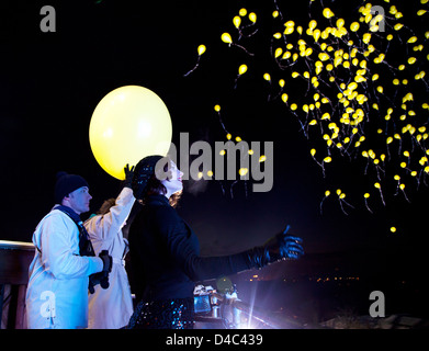 Gelsenkirchen, Deutschland, Abschlussfeier für das Jahr der Kulturhauptstadt Ruhr 2010 Stockfoto