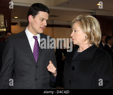 Außenministerin Clinton am Treffen der G8-Außenminister Stockfoto