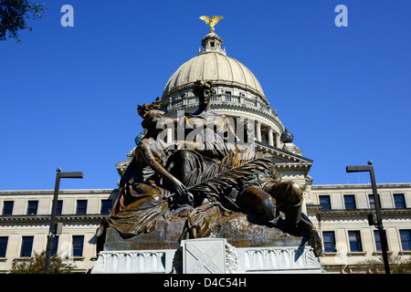 Konföderierten Frauen Monument State Capitol Jackson Mississippi MS USA Stockfoto