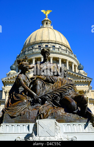 Konföderierten Frauen Monument State Capitol Jackson Mississippi MS USA Stockfoto