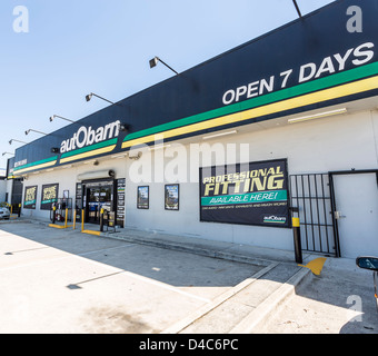 Autobarn-Auto-Teile-Lieferanten Stockfoto