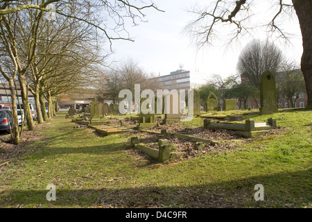 Warstone Lane Cemetery in der Schmuck-Viertel im Zentrum von Birmingham, England Stockfoto