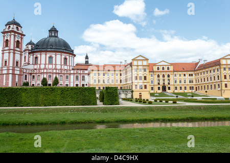 Berühmten Barockschloss Jaromerice nad Rokytnou, Tschechische Republik Stockfoto