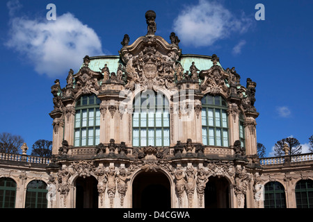 Wallpavillon, Zwinger, Dresden, Sachsen, Deutschland, Europa Stockfoto