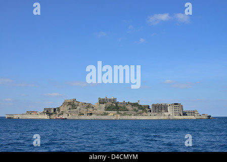 Gunkajima (Hashima), Nagasaki-Präfektur, Kyushu, Japan Stockfoto