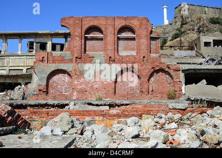 Gunkajima (Hashima), Nagasaki-Präfektur, Kyushu, Japan Stockfoto