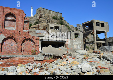 Gunkajima (Hashima), Nagasaki-Präfektur, Kyushu, Japan Stockfoto