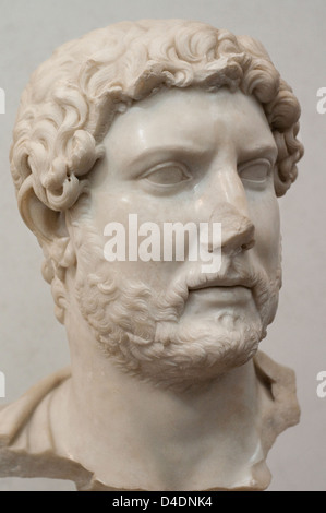 Italien, Latium, Rom, Massimo nationalen Palastmuseum, Portrait des Kaisers Hadrian Stockfoto