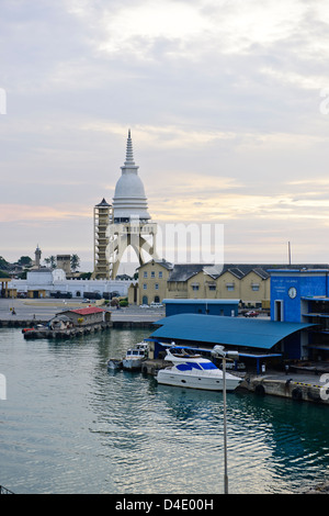 Sri Lanka Ports Authority, SLPA Colombo, Sri Lanka Colombo Port Authority Container Terminal, Portalkrane, Schiffe entladen-Boxen Stockfoto