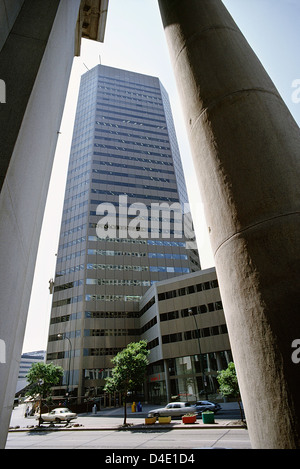 Büroturm in unten Stadt Winnipeg; Manitoba; Kanada Stockfoto