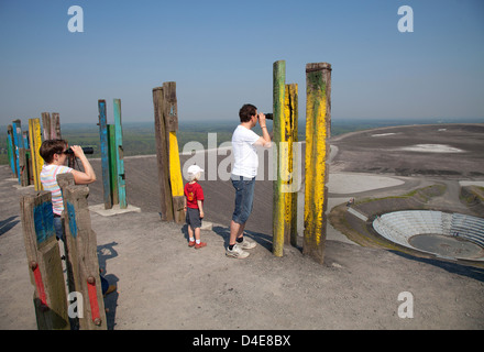 Bottrop, Deutschland, Installation Totems im Heap Haniel Stockfoto