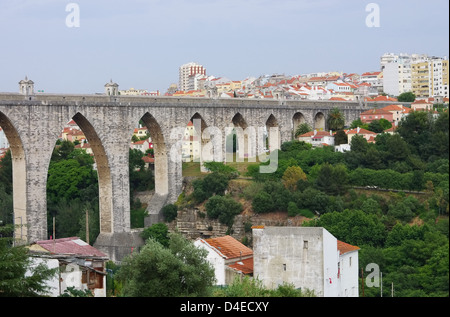Lissabon Aquaedukt - Lissabon Aquädukt 01 Stockfoto