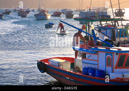 Buzios Zentrum Strände, Rio De Janeiro, Brasilien. Stockfoto