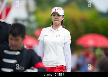 Na Yeon Choi (KOR), 3. März 2013 - Golf: Na Yeon Choi von Südkorea während der Endrunde der Champions die HSBC Women golf Turnier im Sentosa Golf Club in Singapur. (Foto von Haruhiko Otsuka/AFLO) Stockfoto