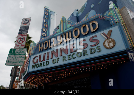 Los Angeles, USA, der Eingang zum Hollywood Guinness World of Records Museum Stockfoto