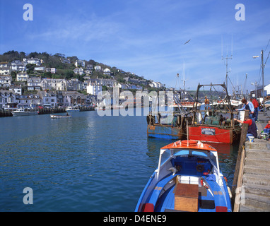 Blick auf den Hafen, Looe, Cornwall, England, Vereinigtes Königreich Stockfoto