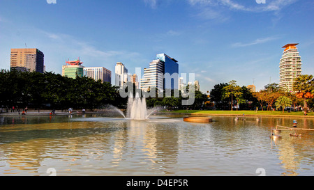 Benjasiri Park (Queen es Park) / Bangkok Stockfoto