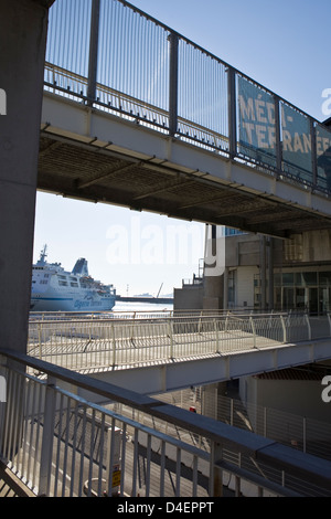 Marseille: Quai de la Joliette Stockfoto