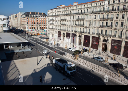 Marseille: Quai de la Joliette Stockfoto