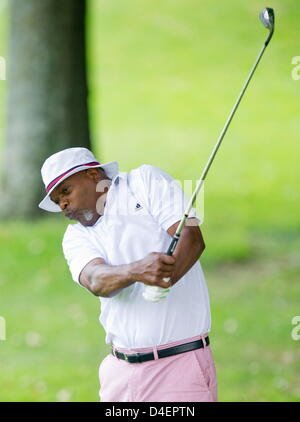 Johannesburg, Südafrika. 12. März 2013. Hollywood-Schauspieler, Samuel im Observatorium Golfclub am 12. März 2013, in Johannesburg, Südafrika. Jackson ist in Südafrika zu seinem neuen Film "Kite" Filmen. (Foto von Gallo Images / Foto24 / Christiaan Kotze/Alamy Live News) Stockfoto