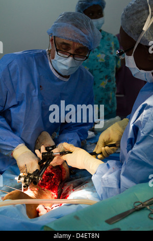 orthopädische Chirurgie in MSF Krankenhaus Port-au-Prince Haiti Stockfoto