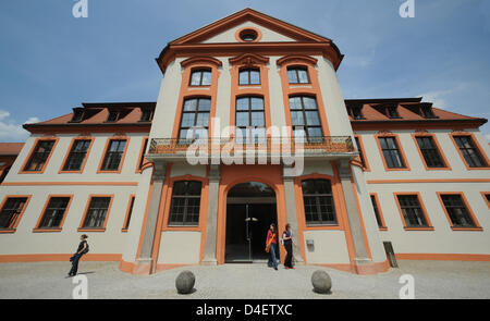 Das Bild zeigt die Verwaltung der katholischen Universität Eichstätt-Ingolstadt (KU) in der Sommerresidenz in Eichstätt, Deutschland, 15. Mai 2008.  KU ist die einzige katholische Universität im deutschsprachigen Raum, mit derzeit 4.500 Studenten, 120 Professorinnen und Professoren, mehr als 200 wissenschaftliche Mitarbeiter und zahlreiche Dozenten. Sieben Fakultäten der Universität befinden sich in Eichstätt, während Stockfoto