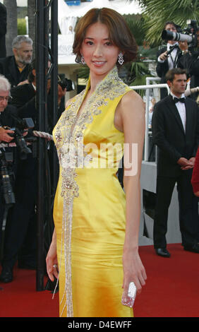 Schauspielerin Chi Ling Lin kommt für die Premiere von "Che" läuft im Wettbewerb der 61. Filmfestspiele von Cannes in Cannes, Frankreich, 21. Mai 2008. Foto: Hubert Boesl Stockfoto