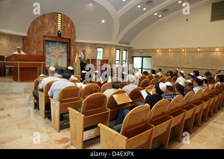 Israel, Tel Aviv, Beit Daniel, Tel Avivs erste Reform Synagoge der Gebetsraum Stockfoto