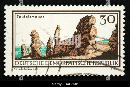 DDR-Briefmarke Stockfoto