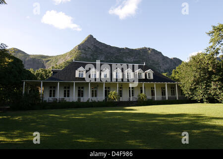 Die koloniale Residenz Villa Eureka (1830), das heute als Museum dient, ist in Moka, Mauritius, 11. April 2008 abgebildet. Foto: Lars Halbauer Stockfoto