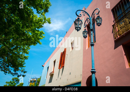 Blick auf Caminito Straße in Buenos Aires, Argentinien. Stockfoto