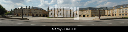 De La Comédie, Theater für Oper und Metz, Lothringen, Frankreich-Gebäude, Comedy Ort Panoramablick Ensemble zu platzieren Stockfoto