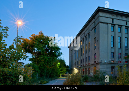 Berlin, Deutschland, im Freien Schuss der Techno-Club Berghain im Morgengrauen Stockfoto