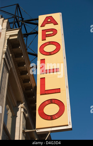 APOLLO THEATER ZEICHEN ZWANZIG FIFTH STREET HARLEM MANHATTAN NEW YORK CITY USA Stockfoto