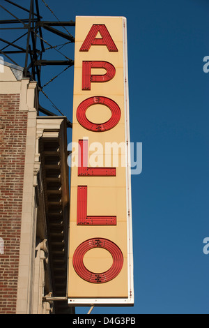 APOLLO THEATER ZEICHEN ZWANZIG FIFTH STREET HARLEM MANHATTAN NEW YORK CITY USA Stockfoto