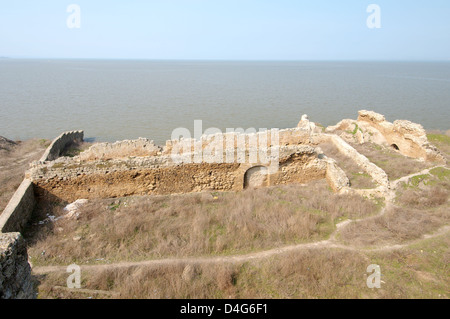 Die Festung Akkerman vom Dnjestr Liman (weißer Felsen, weiße Festung), Belgorod-Dnestrovskiy, Ukraine, Osteuropa Stockfoto