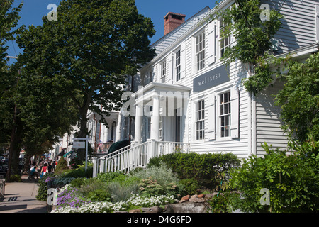 STAATLICHE LÄDEN MAIN STREET SAG HARBOR LONG ISLAND NEW YORK-USA Stockfoto