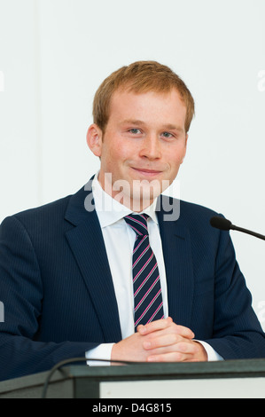 Berlin, Deutschland, Pierce Bush, Enkel von George Bush bei seiner Rede im House Of Representatives Stockfoto