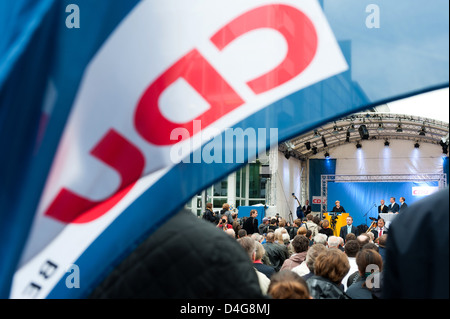 Berlin, Deutschland, Bundeskanzlerin Angela Merkel, CDU, bei einer Veranstaltung der Kampagne Stockfoto