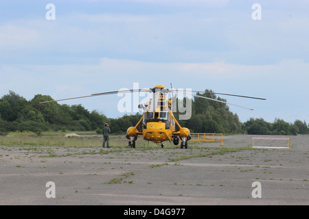 Ödland Sea King SAR bereit für ausziehen Stockfoto