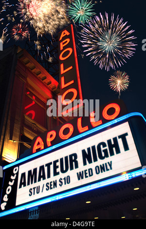 ZEICHEN-APOLLO-THEATER 20 FIFTH STREET HARLEM MANHATTAN NEW YORK CITY USA Stockfoto