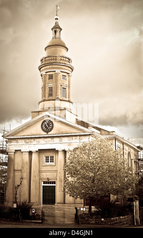 Klassisches Gebäude in St Peter Port, Guernsey Stockfoto