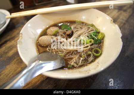 Kway Tiao Lua, Thai Boot Nudel Stockfoto