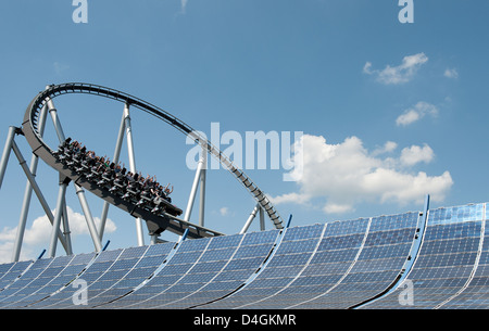 Rusr, Deutschland, dem Silver Star im Europapark Rust Stockfoto