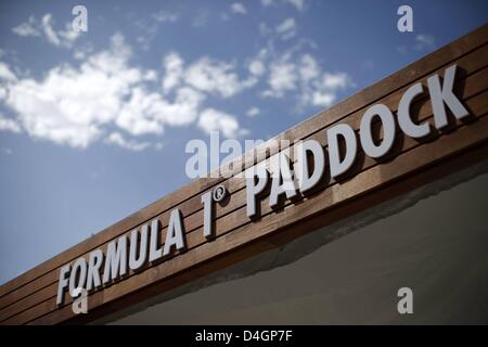 Melbourne, Australien. 13. März 2013.  FIA Formula One World Championship 2013 Grand Prix von Australien Formel 1 Paddock Credit: Aktion Plus Sportbilder / Alamy Live News Stockfoto