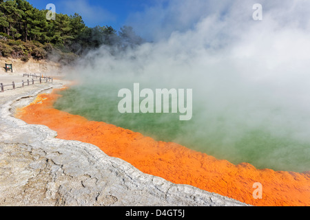 Champagne Pool, Waiotapu, Rotorua, Nordinsel, Neuseeland Stockfoto